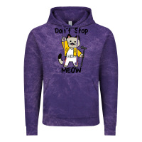 Cloud Purple Don´t Stop Meow Vintage Hoodie - PixelWave