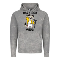 Cloud Rock Don´t Stop Meow Vintage Hoodie - PixelWave