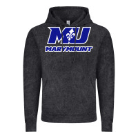 Vintage Black marymount university vectorized Vintage Hoodie - PixelWave