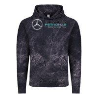 Cloud Black mercedis f1 Vintage Hoodie - PixelWave