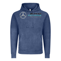 Vintage Denim mercedis f1 Vintage Hoodie - PixelWave