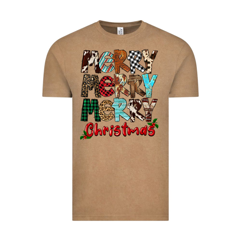 Merry Christmas Vintage Tee by FaDigitalArtStudio | Teevron