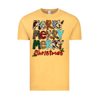 Vintage Mustard Merry Christmas Vintage Tee - FaDigitalArtStudio