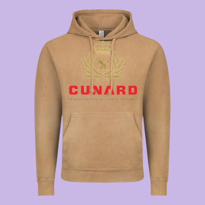 Luxury Cruises Cunard Vintage Hoodie Designed By Pixelwave