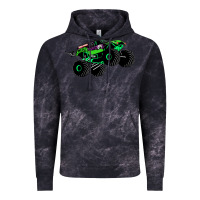 Cloud Black monster truck grave digger Vintage Hoodie - PixelWave