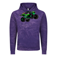 Cloud Purple monster truck grave digger Vintage Hoodie - PixelWave