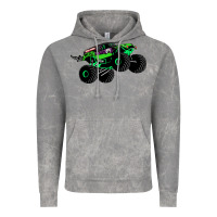 Cloud Rock monster truck grave digger Vintage Hoodie - PixelWave
