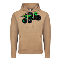 Vintage Coffee monster truck grave digger Vintage Hoodie - PixelWave