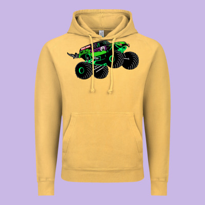 Monster Truck Grave Digger Vintage Hoodie Designed By Pixelwave