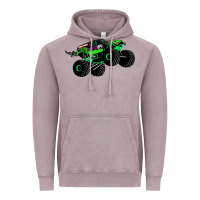 Vintage Zinc monster truck grave digger Vintage Hoodie - PixelWave