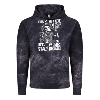 Cloud Black Stay Punk Stay Drunk Vintage Hoodie - PixelWave