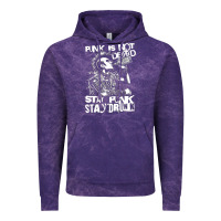 Cloud Purple Stay Punk Stay Drunk Vintage Hoodie - PixelWave