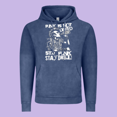Stay Punk Stay Drunk Vintage Hoodie Designed By Pixelwave