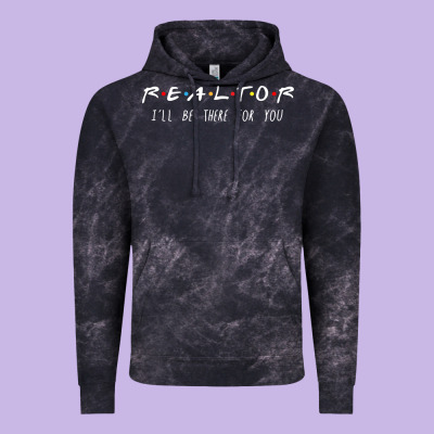 Realtor I'll Be There For You Long Sleeve Vintage Hoodie Designed By Pixelwave