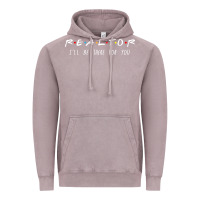 Vintage Zinc realtor i'll be there for you long sleeve Vintage Hoodie - PixelWave