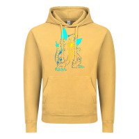 Vintage Mustard Spacegodzilla Vintage Hoodie - PixelWave