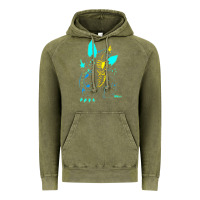 Vintage Olive Spacegodzilla Vintage Hoodie - PixelWave