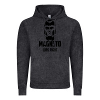 Vintage Black magneto was right Vintage Hoodie - PixelWave