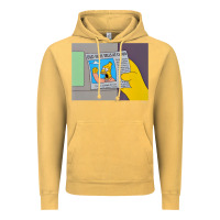 Vintage Mustard The Simpsons Old Man Yells At Cloud Newspaper V1 Vintage Hoodie - PixelWave