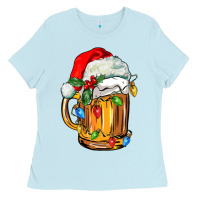 Baby Blue christmas beer Ladies Tee - FaDigitalArtStudio