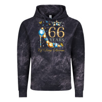 Cloud Black 66th birthday 66 years of being awesome 66 years old woman Vintage Hoodie - PixelWave