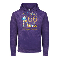 Cloud Purple 66th birthday 66 years of being awesome 66 years old woman Vintage Hoodie - PixelWave