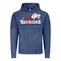 Vintage Denim st. francis terriers(SFC), brooklyn Vintage Hoodie - PixelWave