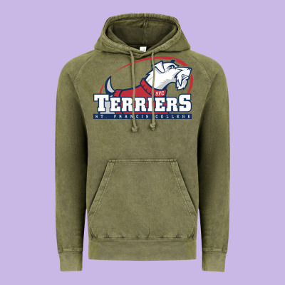 St. Francis Terriers(sfc), Brooklyn Vintage Hoodie Designed By Pixelwave