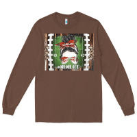 Chestnut American Football Mom life Long Sleeve Tee - CowhideDigitalArt