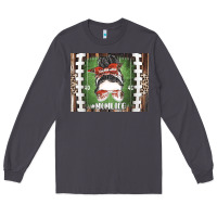Smoke American Football Mom life Long Sleeve Tee - CowhideDigitalArt