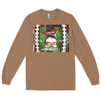 Toasted Coconut American Football Mom life Long Sleeve Tee - CowhideDigitalArt