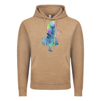 Vintage Coffee watercolor splatter alice in wonderland t shirt design Vintage Hoodie - PixelWave