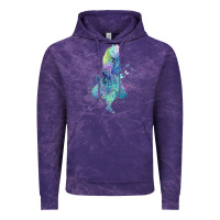 Cloud Purple watercolor splatter alice in wonderland t shirt design Vintage Hoodie - PixelWave