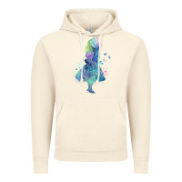 Vintage Artic watercolor splatter alice in wonderland t shirt design Vintage Hoodie - PixelWave