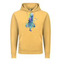 Vintage Mustard watercolor splatter alice in wonderland t shirt design Vintage Hoodie - PixelWave