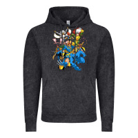 Vintage Black group pic x men Vintage Hoodie - PixelWave