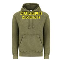 Vintage Olive waffle hause Vintage Hoodie - PixelWave