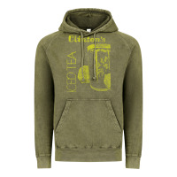 Vintage Olive Clintons Iced Tea Vintage Hoodie - PixelWave