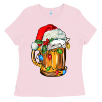 Bubblegum Pink christmas beer Ladies Tee - FaDigitalArtStudio