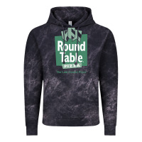 Cloud Black round table pizza Vintage Hoodie - PixelWave