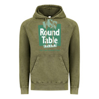 Vintage Olive round table pizza Vintage Hoodie - PixelWave