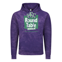 Cloud Purple round table pizza Vintage Hoodie - PixelWave