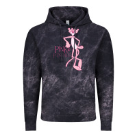Cloud Black pink panther Vintage Hoodie - PixelWave
