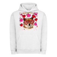 Pigment Lunar Rock valentine's shiba inu Urban Hoodie - RanaPortraitStore
