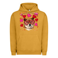 Pigment Peanut Butter valentine's shiba inu Urban Hoodie - RanaPortraitStore