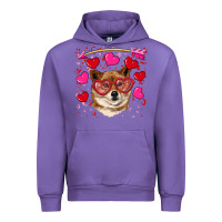 Tulip valentine's shiba inu Urban Hoodie - RanaPortraitStore