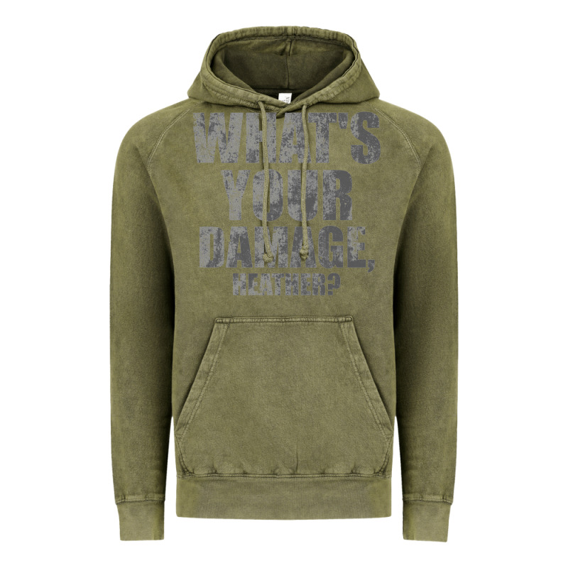 What's Your Damage, Heather   Heathers Vintage Hoodie by PixelWave | Teevron