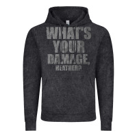 Vintage Black what's your damage, heather   heathers Vintage Hoodie - PixelWave