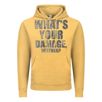 Vintage Mustard what's your damage, heather   heathers Vintage Hoodie - PixelWave