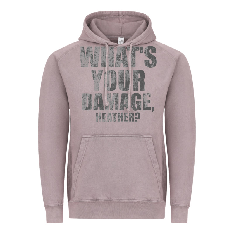 What's Your Damage, Heather   Heathers Vintage Hoodie by PixelWave | Teevron